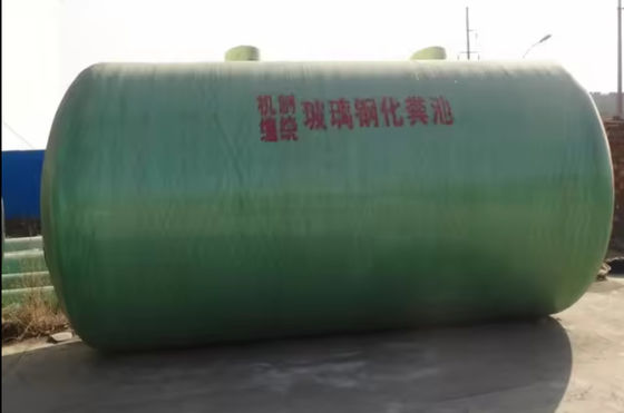quality  Underground FRP Fiberglass Septic Tank Various Capacity Customized Finished FRP Purification Treatment factory