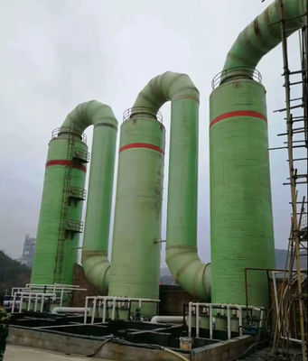 quality  Frp Spry Desulfurization Tower Corrosion Resistance＆Long Life Off Gas Purification Treatment FRP GRP factory