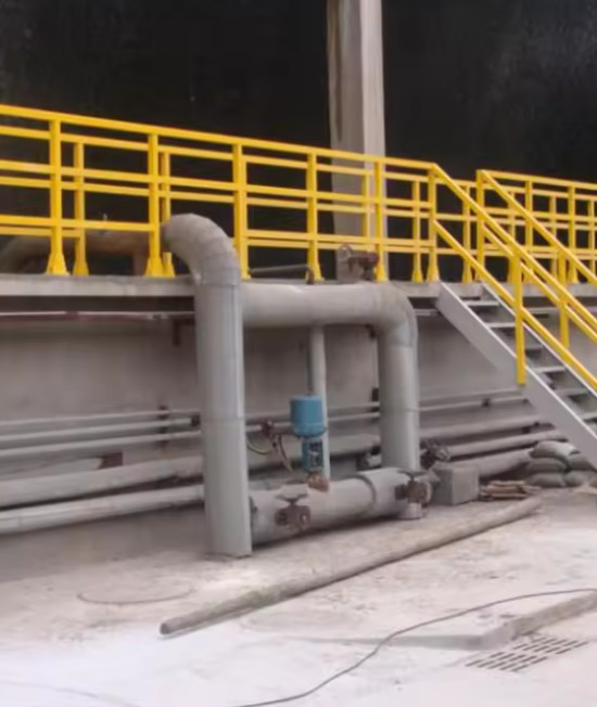 FRP GRP Weather Proof Fiberglass Handrail For Outdoor Steps Square Tube ...