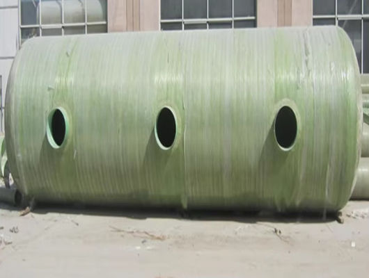 Underground FRP Fiberglass Septic Tank Various Capacity Customized Finished FRP Purification Treatment