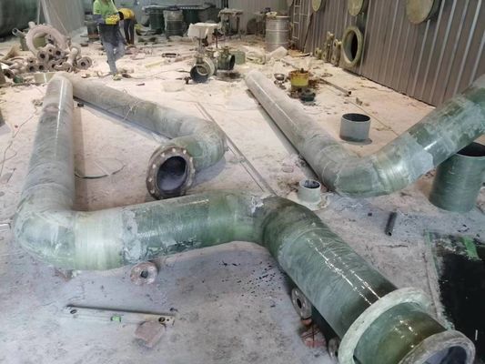 Frp Grp Pipe Fittings Flange Blind Grp Elbow Bend Grp Tee 3 Way 4 Way Joint Cross Reducer