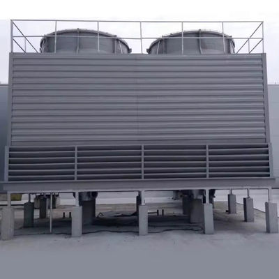 Fiber FRP GRP counter flow water Cooling Tower Circular square Cooling Tower high efficiency  high capacity