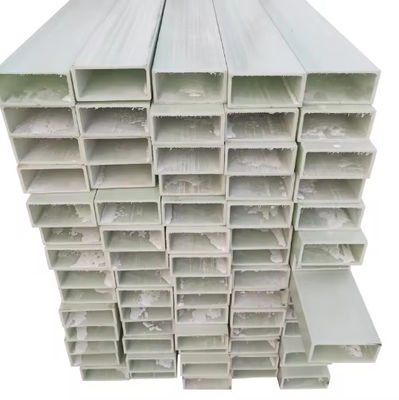 High Strength Grp Pultrusion Frp Square Pipe Fibreglass +Resin Smooth Winding