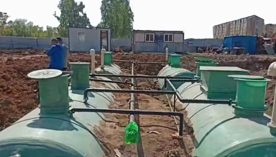 FRP Storage Tanks Water Machine Package Sewage Treatment Plant Device Septic Tank plant infactory