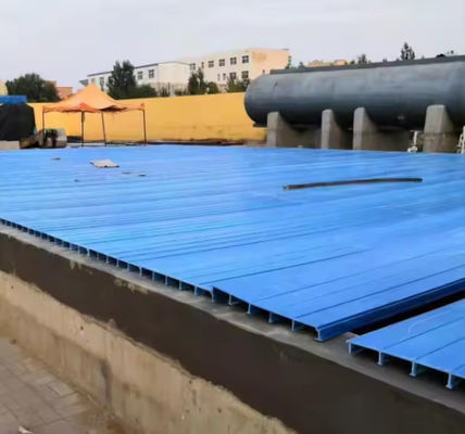 Fiberglass Hollow FRP Cover Plate Sewage Pool Tank Cover Fiberboard Tank Curved Or Flat Customized