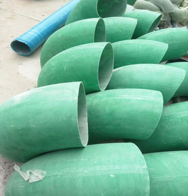 Industrial 45-135 Degree  GFRP FRP Elbow Fiberglass Pipe Fittings For Chemical Construction Water Supply