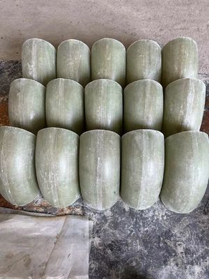 Large FRP Elbow 45 Deg To 135 Deg GFRP Pipe Fittings Anti Corrossion Heat For Industry Chemical Pollution