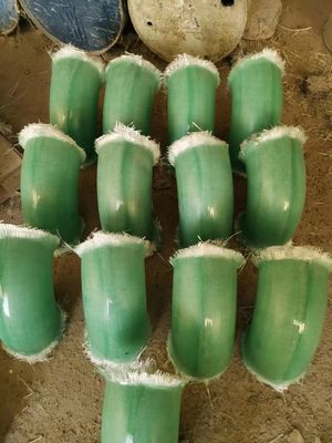 Large FRP Elbow 45 Deg To 135 Deg GFRP Pipe Fittings Anti Corrossion Heat For Industry Chemical Pollution