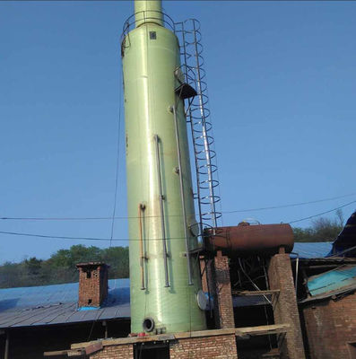 Vochtige bespuiting zuivering FRP toren gas scrubber / desulfurization scrubber glad op maat