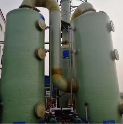 Wet Scrubber For Boiler, Flue Gas Desulfurization Tower  FRP Environmentally Efficient Flue Fume Gas Desulfurization So2