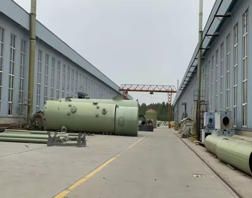 Wet Scrubber For Boiler, Flue Gas Desulfurization Tower  FRP Environmentally Efficient Flue Fume Gas Desulfurization So2