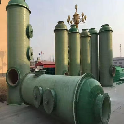 Wet Scrubber For Boiler, Flue Gas Desulfurization Tower  FRP Environmentally Efficient Flue Fume Gas Desulfurization So2