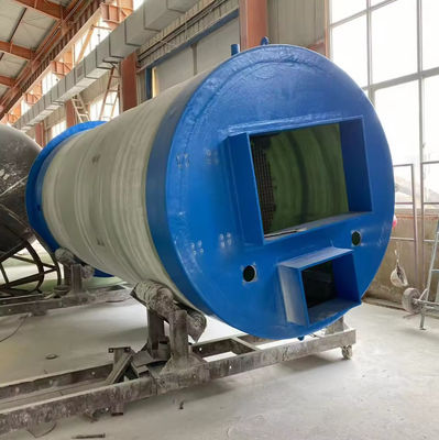 High head Frp Integrated Lifting Pumping Station Rainwater Collection Frp prifabricated Buried Sewage Pumping Station