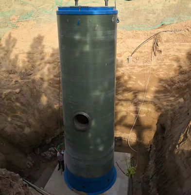 High head Frp Integrated Lifting Pumping Station Rainwater Collection Frp prifabricated Buried Sewage Pumping Station