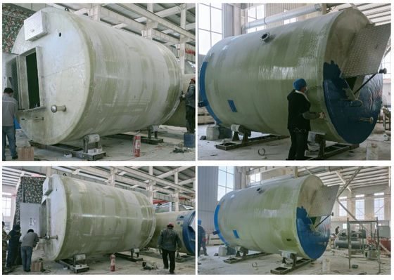 High head Frp Integrated Lifting Pumping Station Rainwater Collection Frp prifabricated Buried Sewage Pumping Station