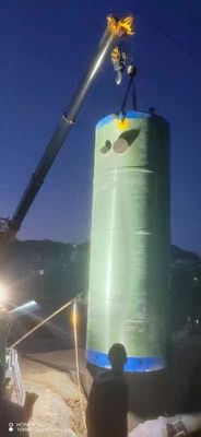고효율 Frp 통합 전공 펌프 스테이션 하수 하수 비수 수직 Frp 압력 용기