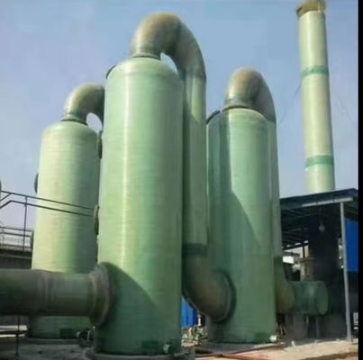Industrial Fiberglass GRP Purification Frp Absorption Tower For Waste Acid Gas Treatment Equipment