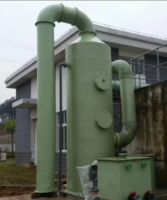 Waste Gas Scrubber Adsorption Column Frp desulfurization  Tower Industrial Gas GRP Purification Tower