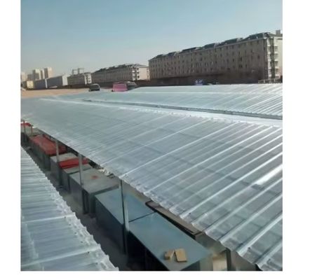 Class A Smooth Rain FRP Cover Plate Fiberglass Sewage Tank Cover Corrugate Roof Tile