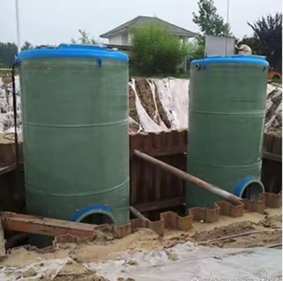 Buried Rainwater Diversion Equipment Domestic Sewage Pumping Station FRP Sewage Lifting Pump Station
