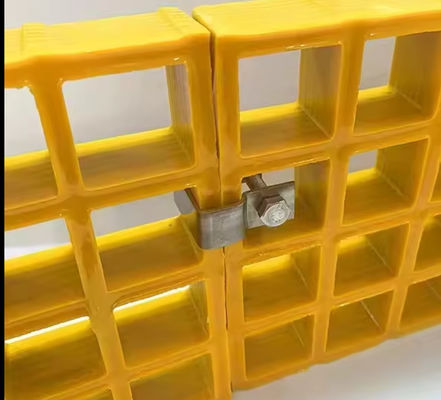 Custom Size Color Thickness Molded Fiberglass Grating FRP GRP Mesh Plastic Fiberglass Flooring