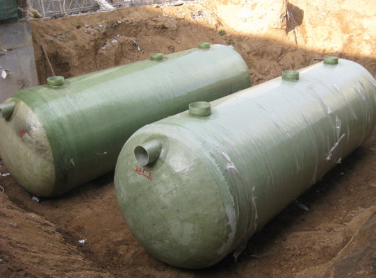 Fiberglass Winding FRP Septic Tank With Ordinary Pressure Low Maintence Long Service Life