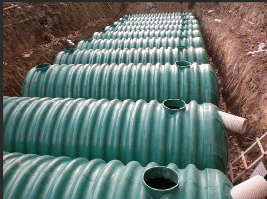 Fiberglass Winding FRP Septic Tank With Ordinary Pressure Low Maintence Long Service Life