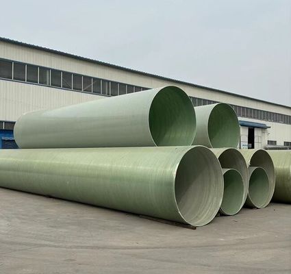 DN50-2000mm Diameter Range FRP Pipe Manufactured With Fiberglass Reinforced Plastic And Filament Winding Method