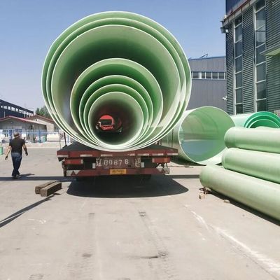 Printed Flange Reinforced Fiberglass Pipe For DN50-2000mm Diameter Range In High Demand