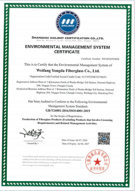 Weifang Yongda FRP Co., Ltd.
